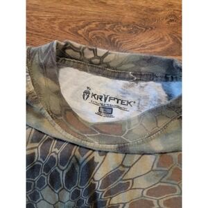 Kryptek Stalker Mens XL Long Sleeve Crew Neck Highlander Cotton Camo T Shirt